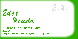 edit minda business card